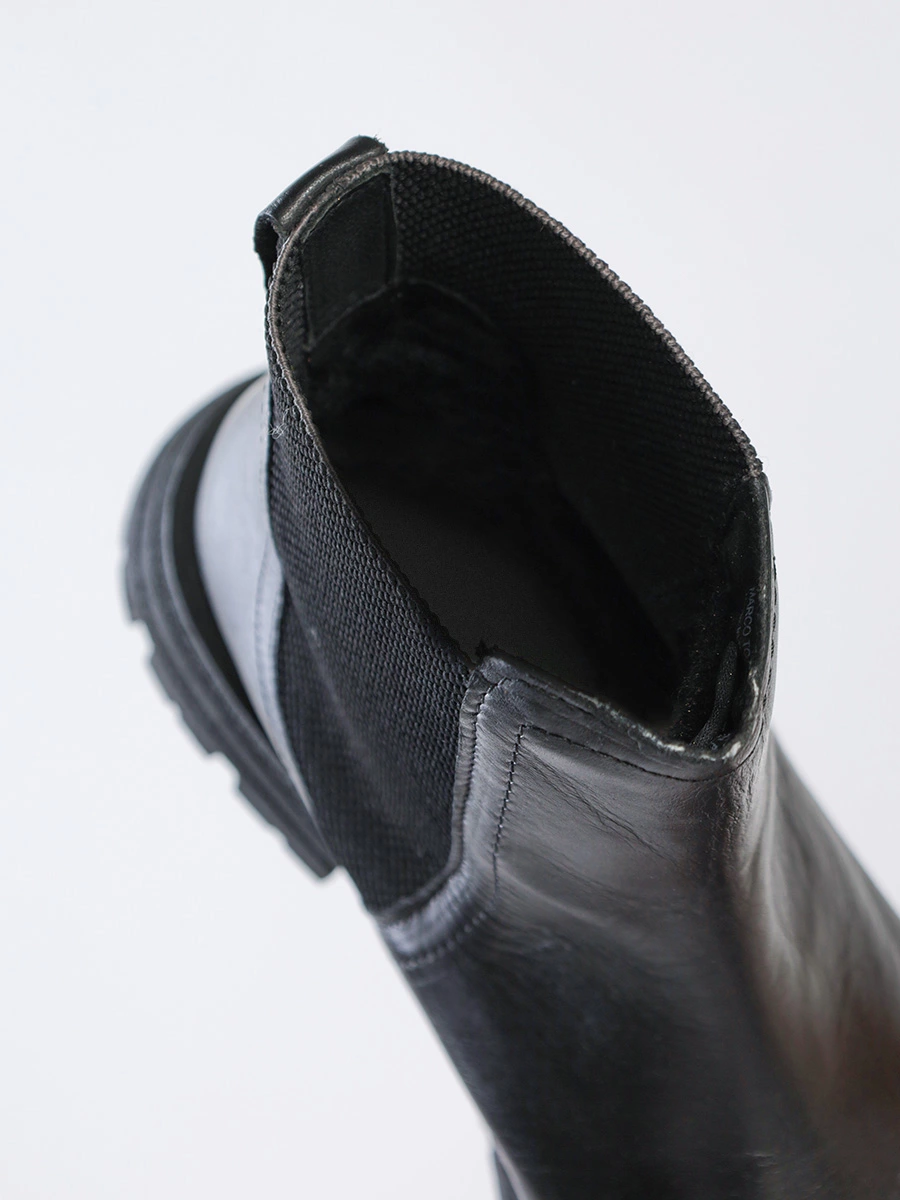 Ботинки-челси черного цвета на низком каблуке